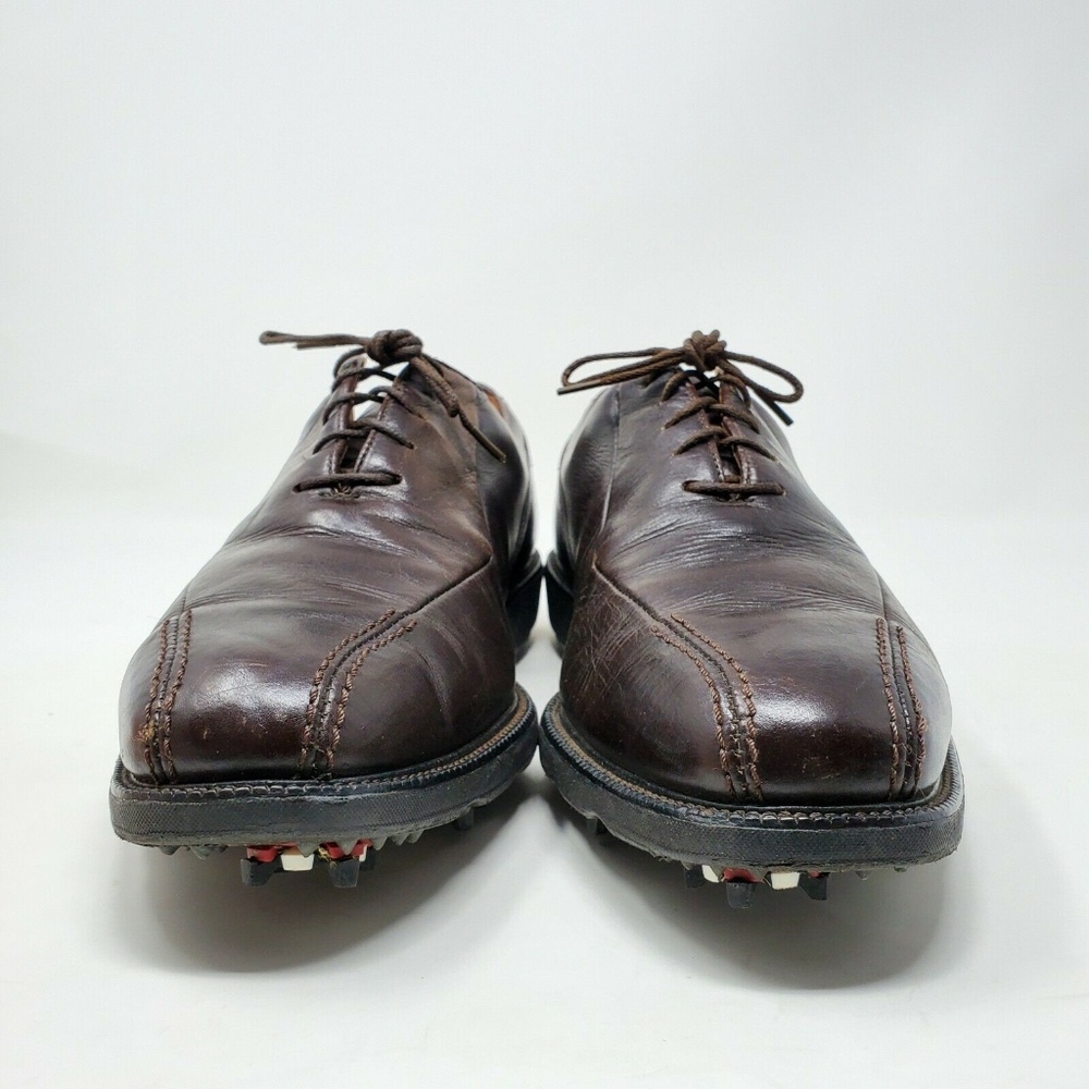 Footjoy Icon 52195 Brown Leather Golf Shoes - Picture 3 of 8